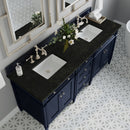 James Martin Brittany 72" Double Bathroom Vanity, Victory Blue
