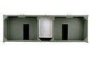 James Martin Chicago 72" Double Bathroom Vanity, Smokey Celadon