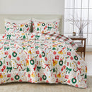 Reversible Christmas Comforter and Sham Set - Holiday / Lodge Odette Collection by Great Bay Home