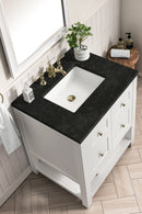 James Martin Breckenridge 30" Single Bathroom Vanity, Bright White