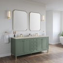 James Martin Chicago 72" Double Bathroom Vanity, Smokey Celadon