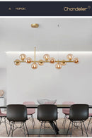 GobekUsa Glass Ball Ceiling Chandelier for Home Decor
