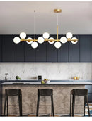GobekUsa Glass Ball Chandelier for Dining Room