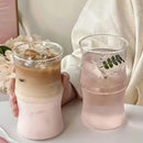 Glass bamboo knot mug kitchen clear coffee cup by Decorbites
