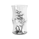 Glass bamboo knot mug kitchen clear coffee cup by Decorbites