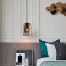 GobekUsa Glass LED Chandelier for Bedroom Dining Room Bar Office Eco-Friendly Nordic Design