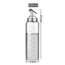 Glass seasoning dispenser bottle with stainless spout kitchen storage by Decorbites