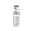Glass seasoning dispenser bottle with stainless spout kitchen storage by Decorbites