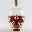 DecorBites™ Glass Skull Bottle: Creative Crystal Vodka/Wine 180ML/350ML - Halloween Hip Flasks by Decorbites