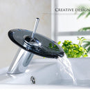 GobekUsa Glass Waterfall Basin Sink Faucet