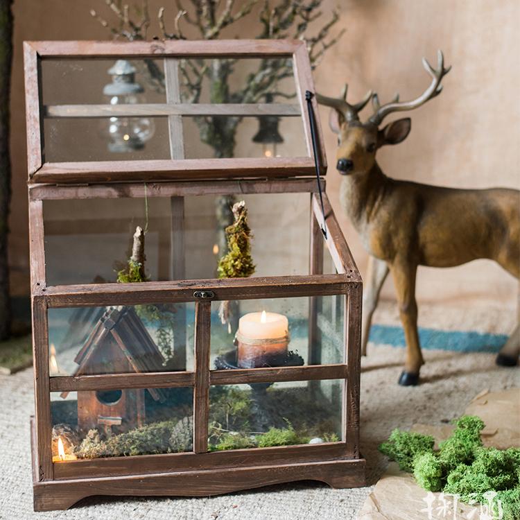 Glass Wood Display Box