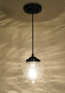 Antique Clear Glass Pendant Light | 5"