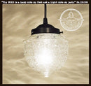 Antique Clear Glass Pendant Light | 5"