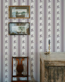 Glasshouse Stripe in Faded Mulberry