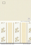 Glasshouse Stripe in Honey Cream by Riverpine