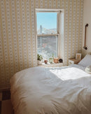 Glasshouse Stripe in Honey Cream by Riverpine