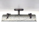 Galvanized Metal Farmhouse Ceiling Light | 17" Flush Mount