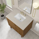 James Martin Laurent 36" Dual Mount Single Bathroom Vanity, Honey Oak