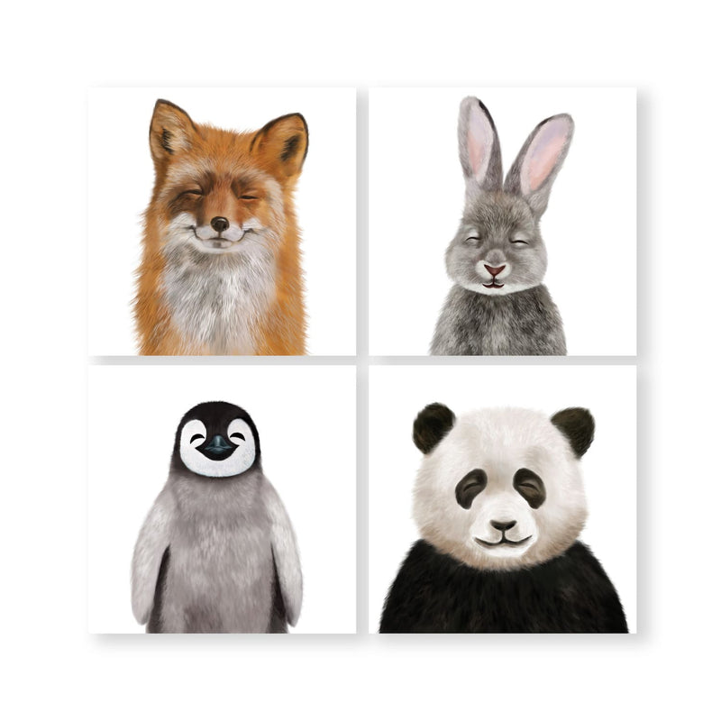 Gleeful Animals Canvas