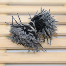 Glitter pom pom mini flower stamen hair ties for kids bedroom by Decorbites