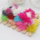 Glitter pom pom mini flower stamen hair ties for kids bedroom by Decorbites