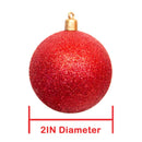 Glitter Red Ball Ornaments by Lee Display
