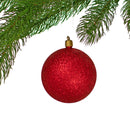 Glitter Red Ball Ornaments by Lee Display