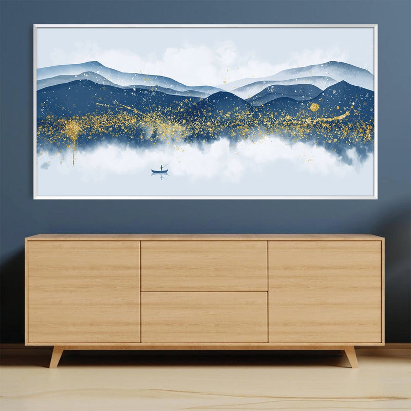 Glittered Mountains Canvas