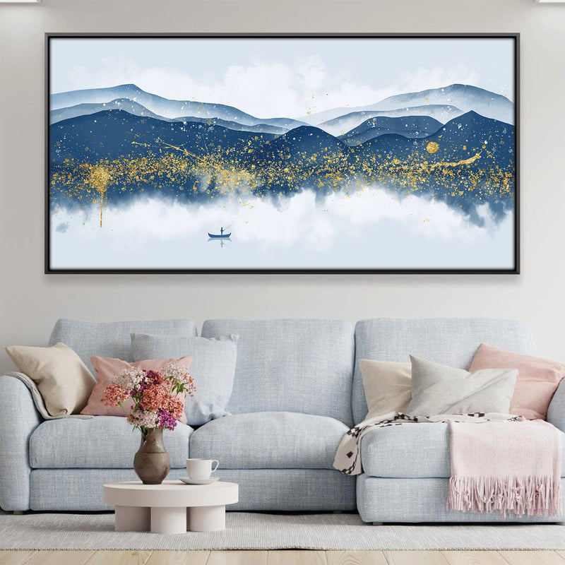 Glittered Mountains Canvas