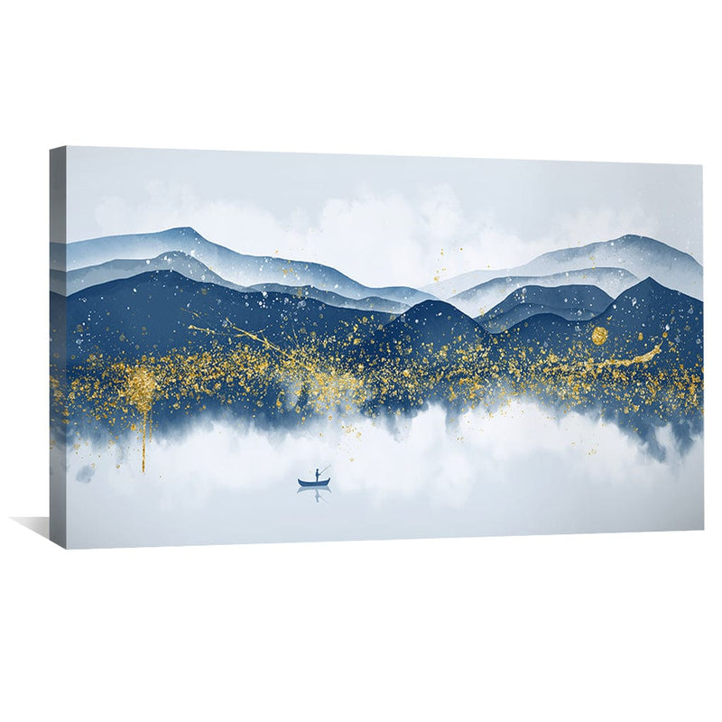 Glittered Mountains Canvas