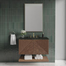 James Martin Marcello 36" Floating Single Bathroom Vanity, Chestnut