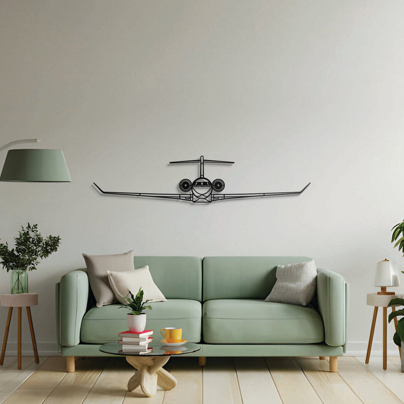 Global 7500 Front Metal Aircraft Wall Art - NCP0428