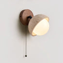 Globe Pecherna Travertine Wall Sconce