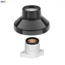 Glossy black and brass ceramic e27 bulb holder bedroom lamp fitting by Decorbites