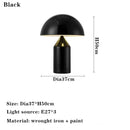 GobekUsa Atollo Bedroom Table Lamp - Luxury Metal Mushroom Desk Light