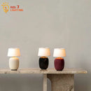 GobekUsa Black/White/Red Ceramics Table Lamp, Touch Switch USB Charging, Atmosphere Desk Light