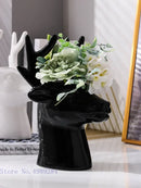 GobekUsa Deer Head Ceramic Vase - Home Decor Animal Head Flower Vase