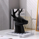 GobekUsa Deer Head Ceramic Vase - Home Decor Animal Head Flower Vase