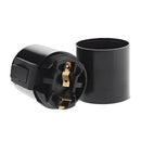 Glossy black e27 socket lamp holder with toggle switch bedroom light by Decorbites