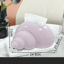 GobekUsa Conch Ceramic Tissue Box: Charming Table Decoration & Paper Towel Case