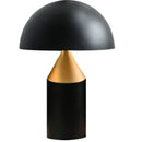 GobekUsa Atollo Black White Gold Mushroom Lamp for Bedroom Study Living Room Decor