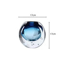 GobekUsa Crystal Glass Vase Terrarium Flower Pot for Home Decoration