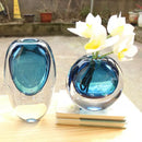 GobekUsa Crystal Glass Vase Terrarium Flower Pot for Home Decoration