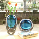 GobekUsa Crystal Glass Vase Terrarium Flower Pot for Home Decoration