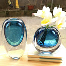 GobekUsa Crystal Glass Vase Terrarium Flower Pot for Home Decoration