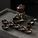 GobekUsa Dragon Teapot & Magnetic Rotating Tea Set, Chinese Kung Fu Teaware