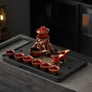 GobekUsa Dragon Teapot & Magnetic Rotating Tea Set, Chinese Kung Fu Teaware