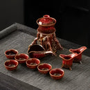 GobekUsa Dragon Teapot & Magnetic Rotating Tea Set, Chinese Kung Fu Teaware