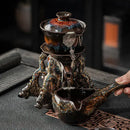 GobekUsa Dragon Teapot & Magnetic Rotating Tea Set, Chinese Kung Fu Teaware
