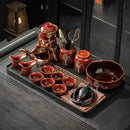 GobekUsa Dragon Teapot & Magnetic Rotating Tea Set, Chinese Kung Fu Teaware